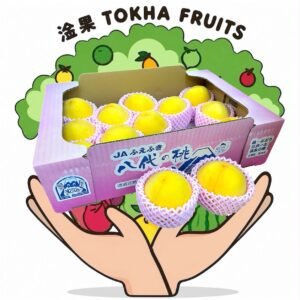 PEACH - JAPAN YAMANASHI YATSUSHIRO JUMBO GOLDEN PEACH 日本山梨八代特大黄金桃